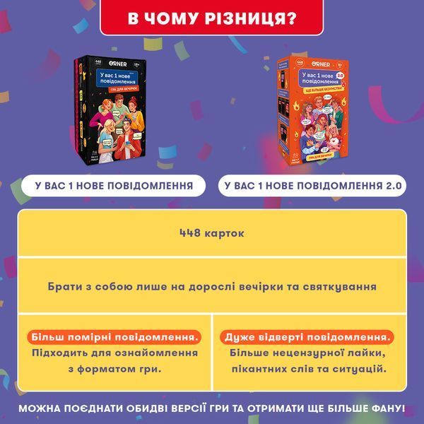 Гра для компанії &laquo;У вас 1 нове повідомлення 2.0&raquo; 9786176797340 фото