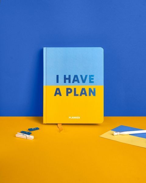 Планер &laquo;I HAVE A PLAN&raquo; синьо-жовтий 006 фото
