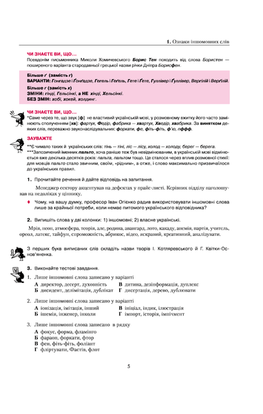 Українська мова. Правопис у таблицях, тестові завдання. Олександр Авраменко, Оксана Тищенко 9786176797268 фото